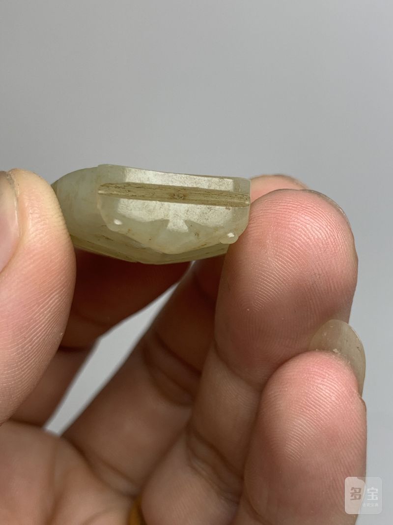 明 白玉兽面形珮 - 图7